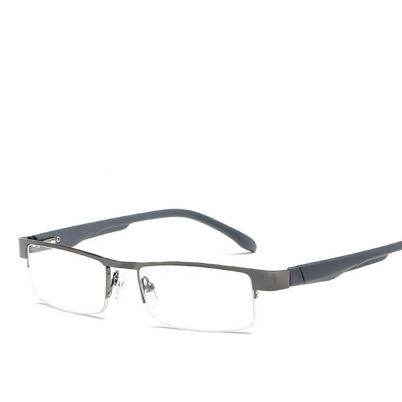 Vintage Lesebrille Herren Quadratisch Metall Optische Brille Markenbrillengestell Damen Brillengestell +1.5 +2.5 Lesebrille