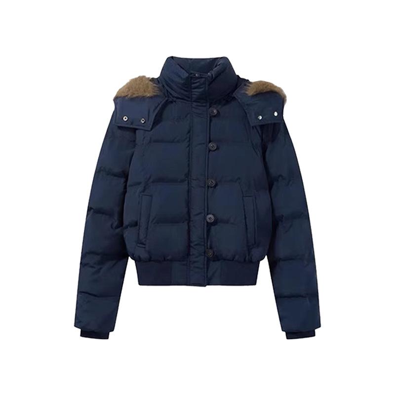 

хлопковая одежда новая зимняя мода пуховая хлопковая одежда меховой воротник утолщенная хлопковая одежда иностранный газ хлопковые куртки M