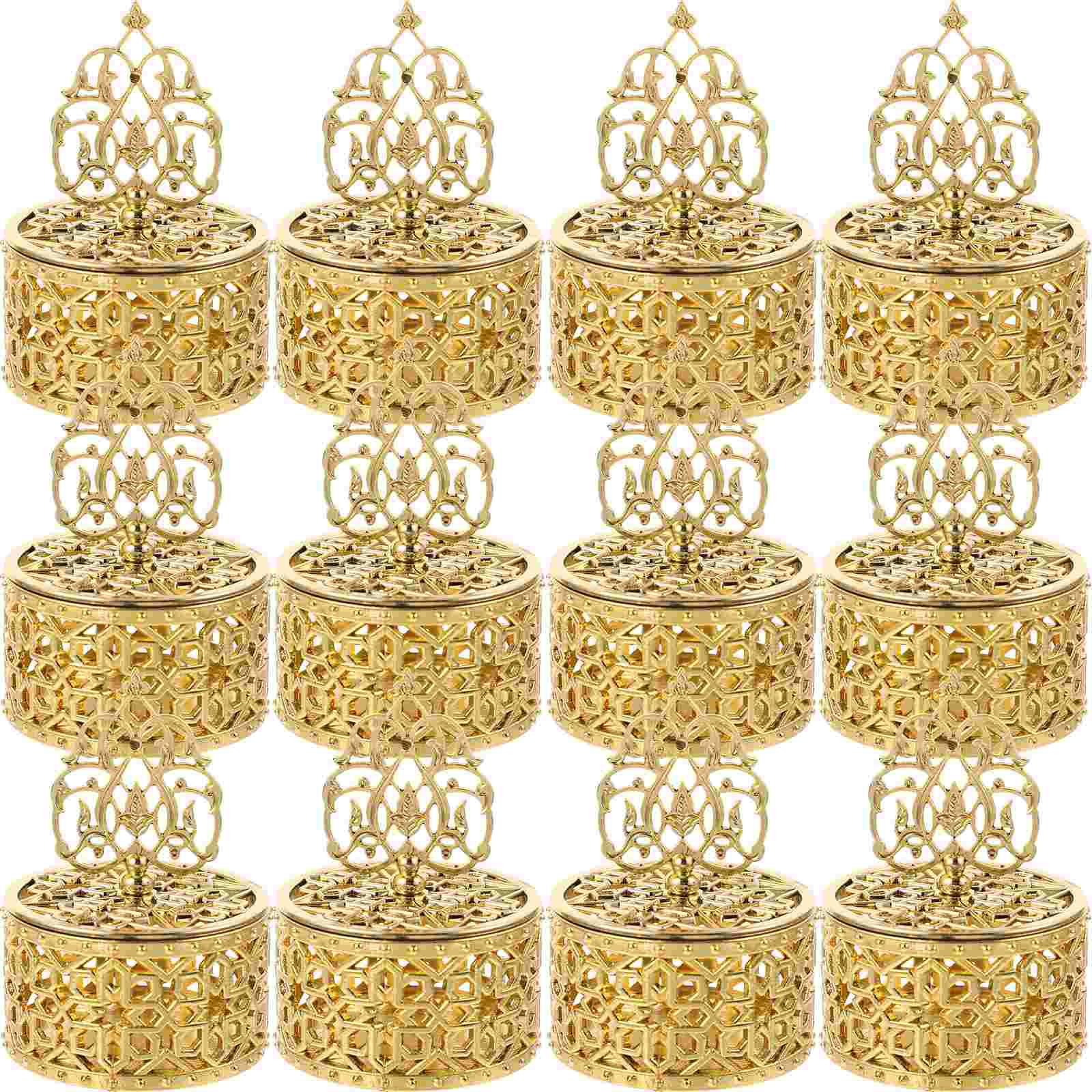 

12 Pcs Gift Boxes Bulk European Candy Chic Snacks Small Treat Unique Style Containers Party Favor Packing Bridesmaid золотистий