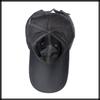 Baseball CA852 [White Fang] Hat, Cap, Mesh, Logo, Brim, Cap, Stylish, Unisex, Cool, Men's (Black)