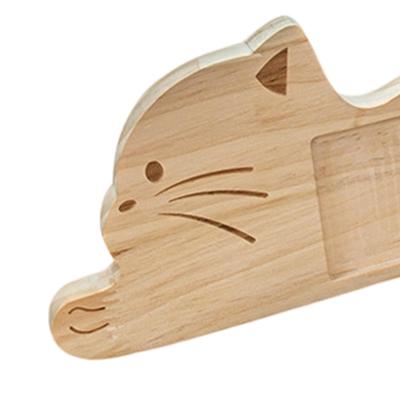 Cat Photo Frame Cute Wooden Memorial Desk Decor Dog Remembrance Picture Frame For Home Office Bedroom Study Desktop Shelf
