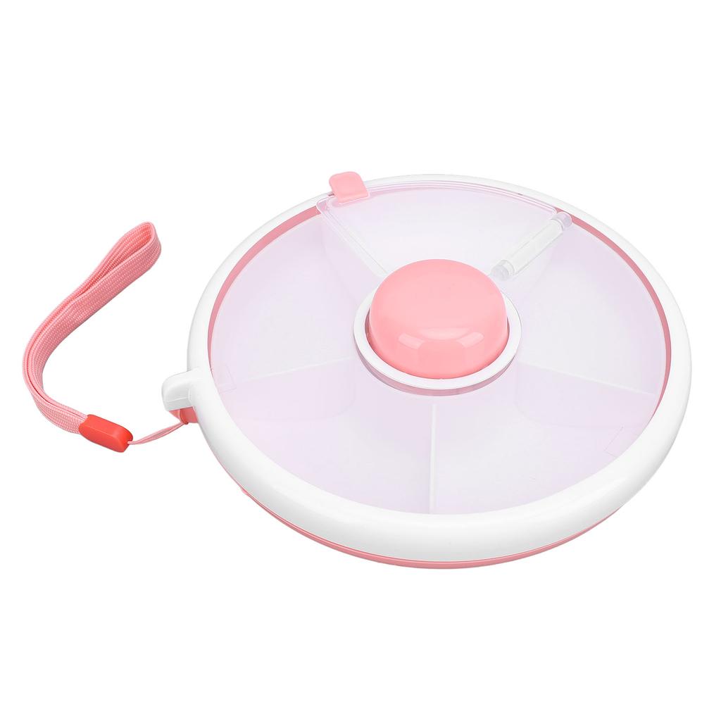 360 Degrees  Rotating Snack Container Large Capacity Sealing Kids Fruit Storage Box Bundle with Lid for