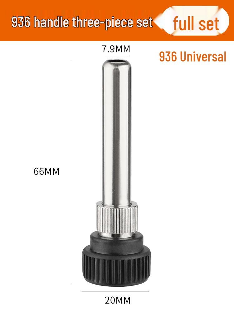 Accesorii Mâner Stație de Lipit 936: Set de 3 piese cu vârf de fier 907 cu manșon din oțel inoxidabil 203/205H
