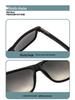 Men's Retro Square Polarized Sunglasses - Fashionable Anti-Glare Eyewear