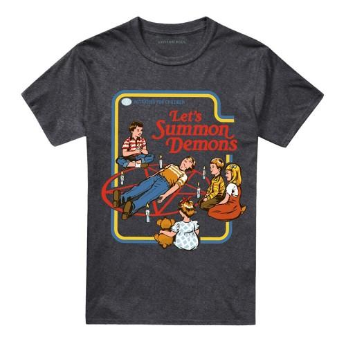 Steven Rhodes Unisex Adult Lets Summon Demons Heather T-Shirt