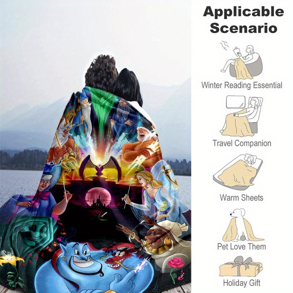 1pc, Disney Villains Evil Queen Blanket Soft Throw for Home Decor, Living Room, Travel, Camping, Car Blankets