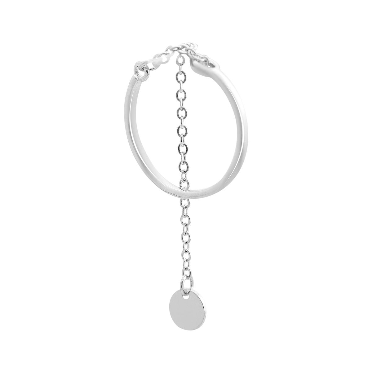 

Срібна каблучка з без каменів, вага виробу 1,5 гр (2153559) adjustable