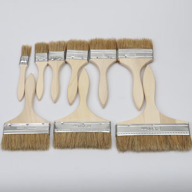 Wooden Handle Boar Bristle Paint Brush