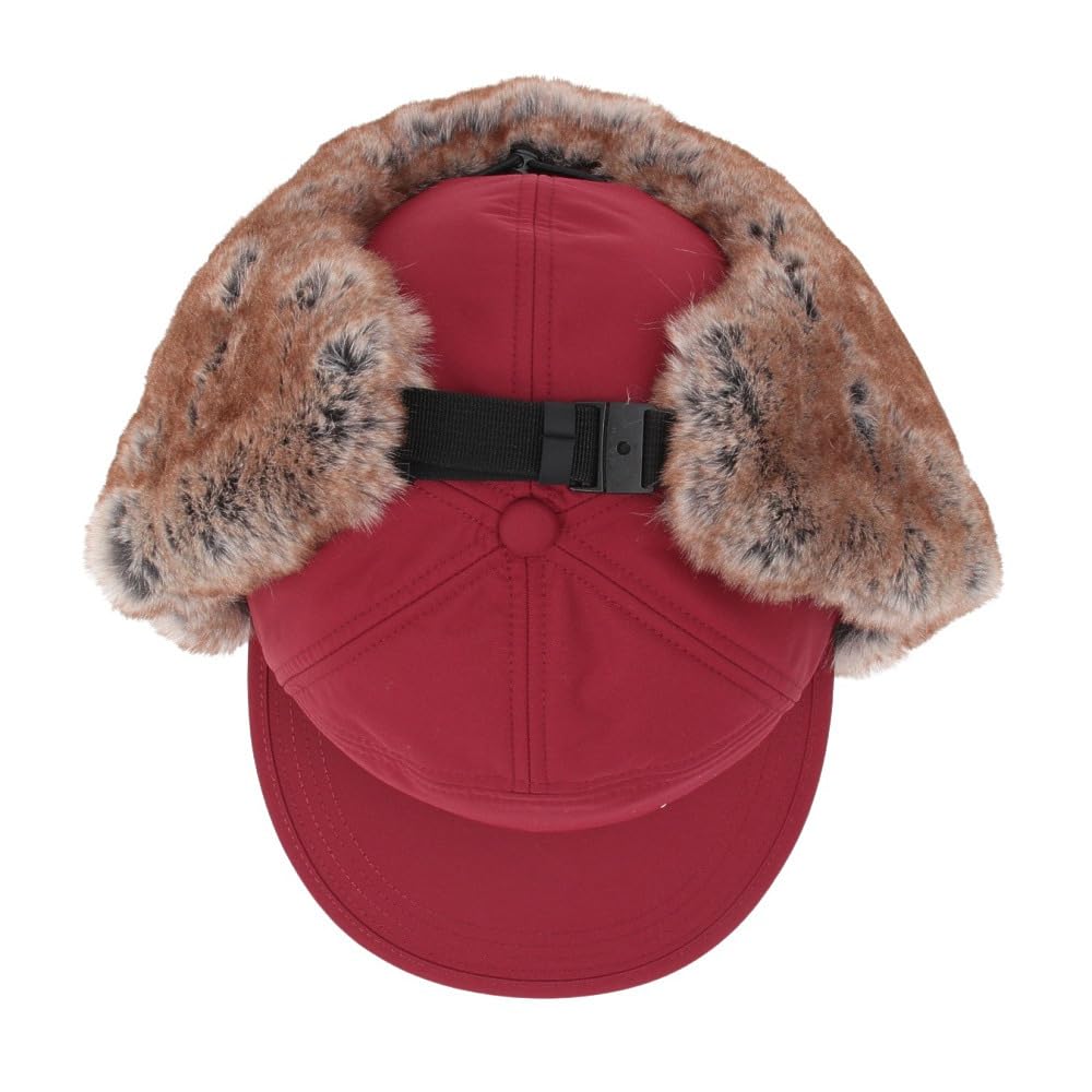 The North Face Kšiltovka Badland, Zateplená, Vodotěsná, Prodyšná, Ochrana proti UV záření, Klapky na uši, Unisex (Červená řepa / Velikost L)