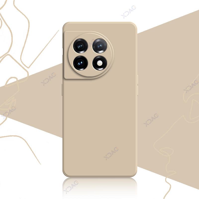 Mobile Phone Case for OnePlus 11 OnePlus11 5G 360 Soft Protector Luxury Square Liquid Silicone Back Cover Anti Fall Bag
