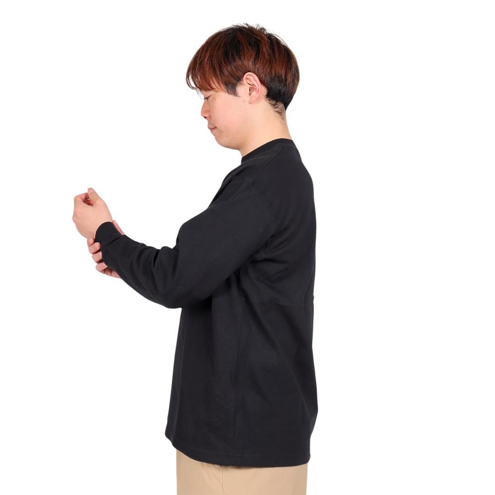 The North Face Long Sleeve Field Pocket Stain UV Size L Men's Tee, Resistant, Guard, Black,