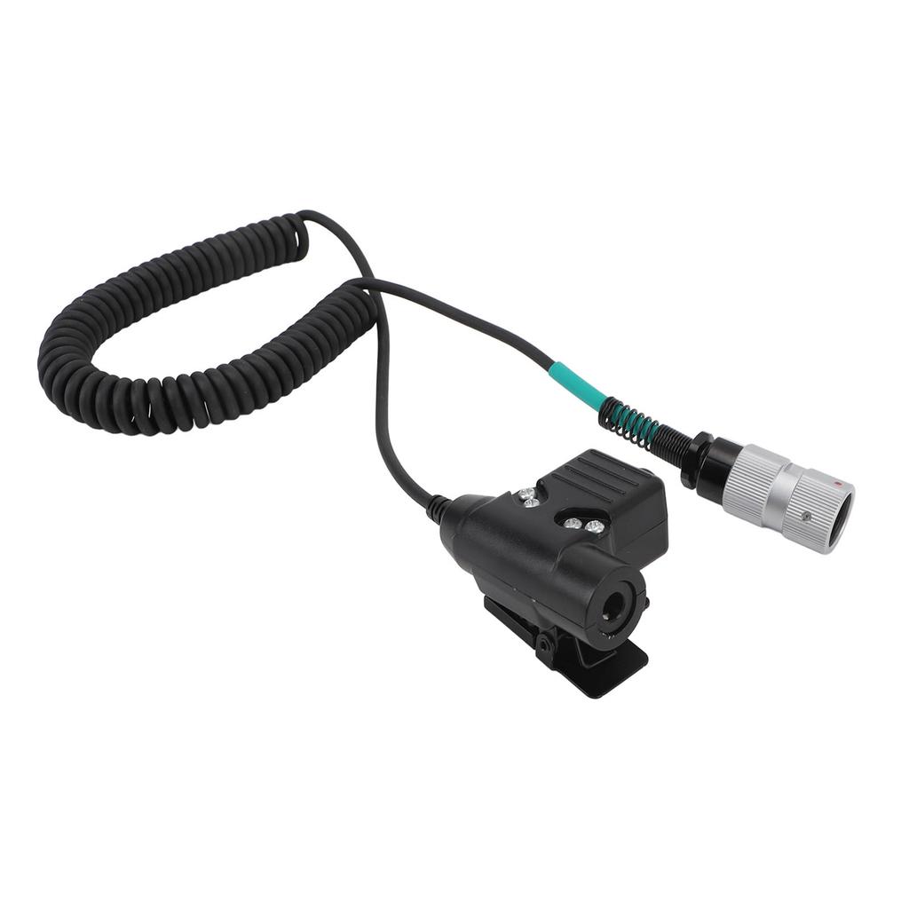 6PIN U94 Adapter Push To Talk Talkabout Radio Cable Plug Headset Connector for PRC?152 Talkabout