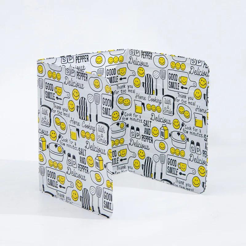 

Побутова алюмінієва складна кухонна газова плита Перегородка Кухня Сковорода Екран для захисту від бризок масла Кухонні аксесуари CHINA