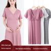 Maternity Nursing Dress - Summer/Autumn Fashion for Pregnant and Postpartum Women