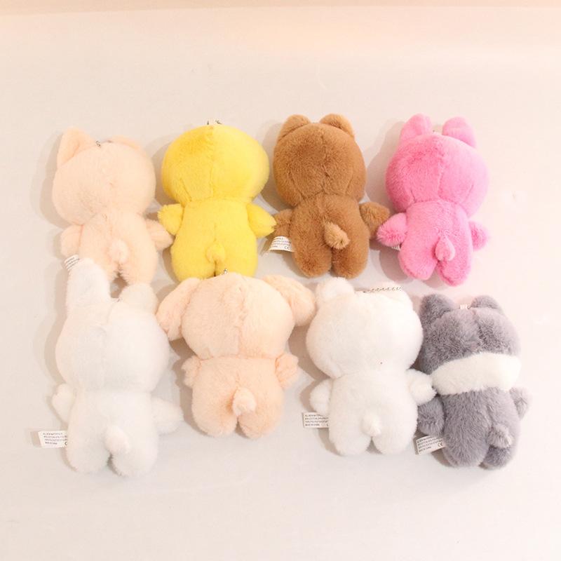 Juguete de Peluche Flotador Skzoo de 10 cm Kawaii Skzoo Lobo Solitario de Peluche Dibujos Animados Muñeco de Peluche Juguetes Compañeros Kawaii Regalo para Niños