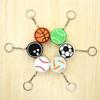 Ball Keyboard Keychain Fidget Toys Push Bubble Stress Relief Sensory Toys Basketball Football Keyboard Clicker For Kids Adults