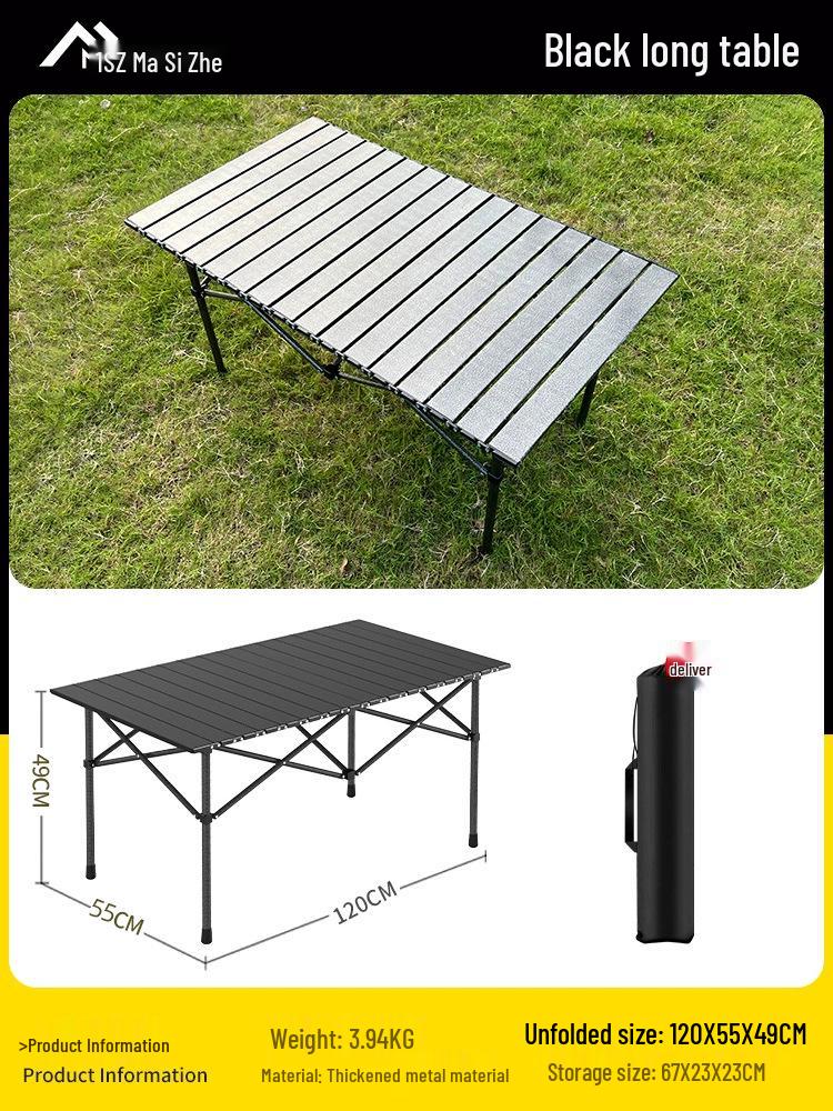 Portable Folding Picnic Table & Chair Set for Camping & Barbecue