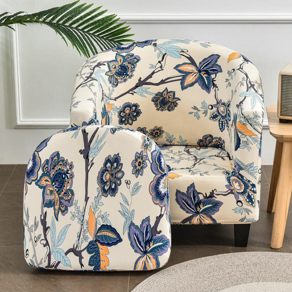 Semi-Circular Club Chair Protective Sofa Cover