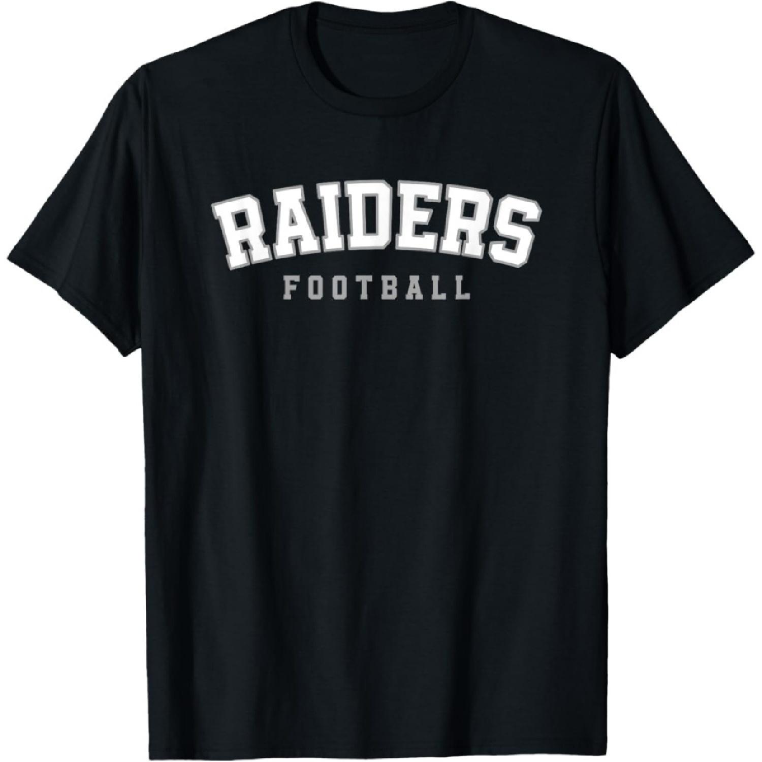 Футболка Raiders Seneca Valley Вертикальная арка Футбол HS S