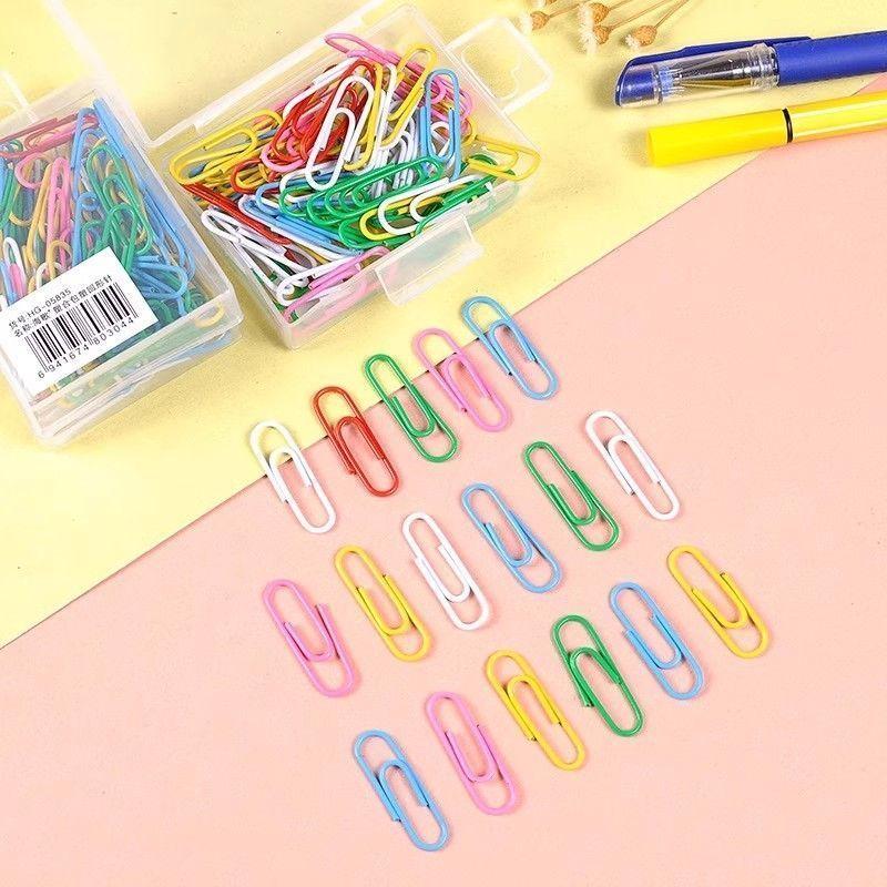 50 Pezzi 28mm Clip Colorate in Metallo Segnalibro Etichetta Segnapagina Segno Tipo Ritorno per Documento Libro Forniture Scolastiche per Ufficio