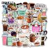 10 30 50pcs Cute Cartoon Cup Of Coffee Stickers Girl Kawaii Laptop Bottle Bicycle Skateboard Luggage Decals Graffiti Sticker F5