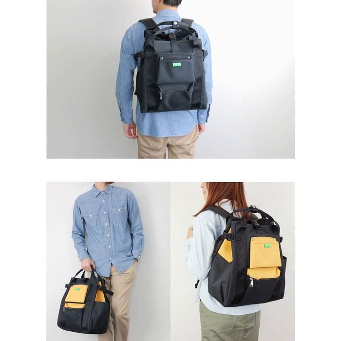 Yoshida Kaban Porter UNION Backpack 782-08691 2.Black x Yellow 3.Black x Yellow Medium Size