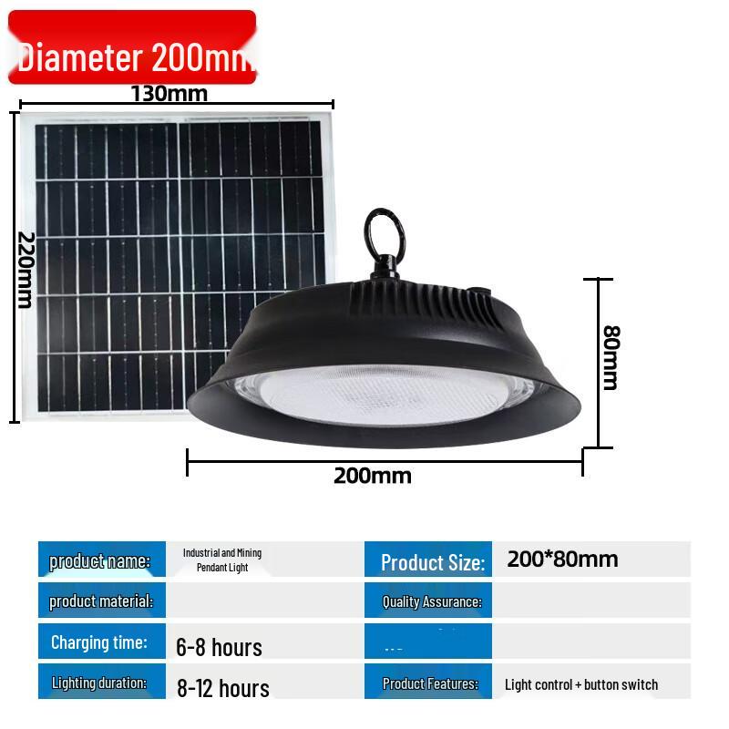 Nu Feng Solar Industrial & Garden Pendant Light