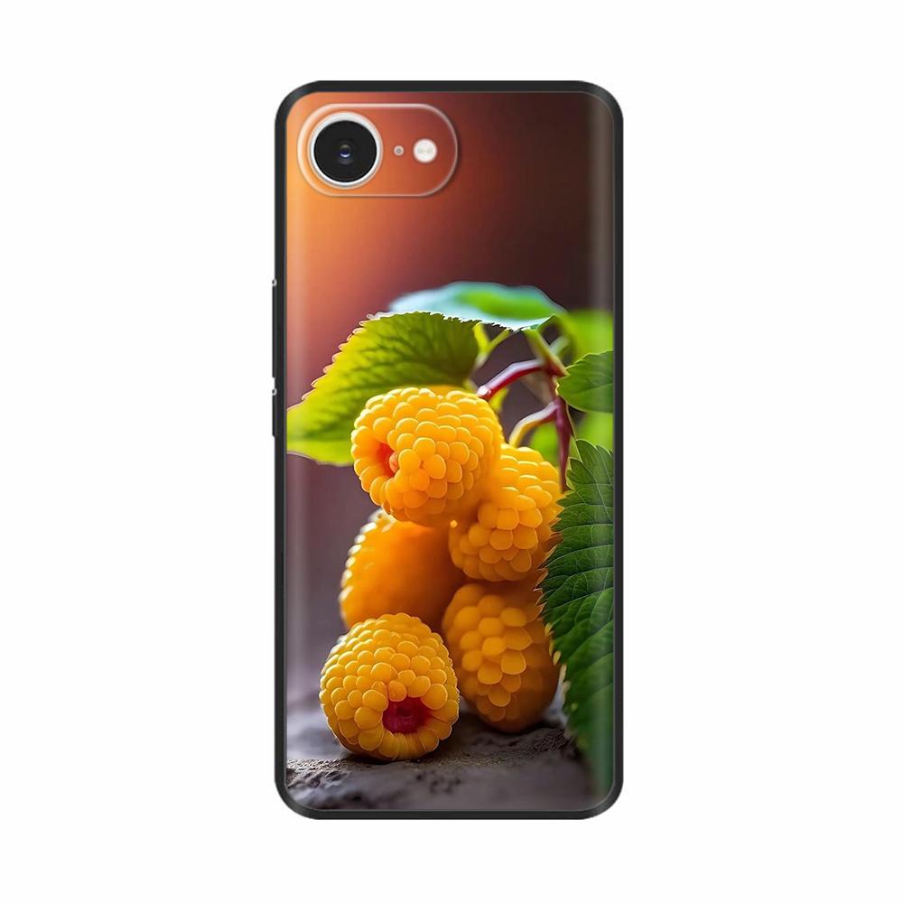 For iPhone 16E Case Fantasy Flower Black Phone Case For iPhone16E / iPhone SE 2025 Soft TPU Shockproof Back Cover Fundas Housing