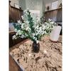 DEEMEI 18pcs Babys Breath Artificial Flowers Fake Eucalyptus Leaves Flowers Bouquet Artificial White Gypsophila Bouquets Real Touch Faux Flowers for