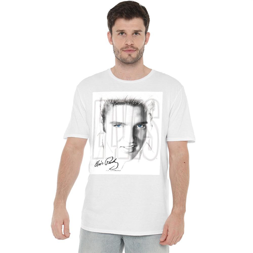 Elvis Presley Unisex Adult Blue Eyes T-Shirt