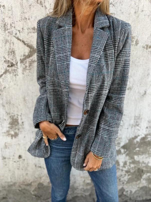 Avrupa ve Amerikan sonbahar ve kış hırka ceket kadın gündelik moda retro bin kuş kare yaka takım elbise