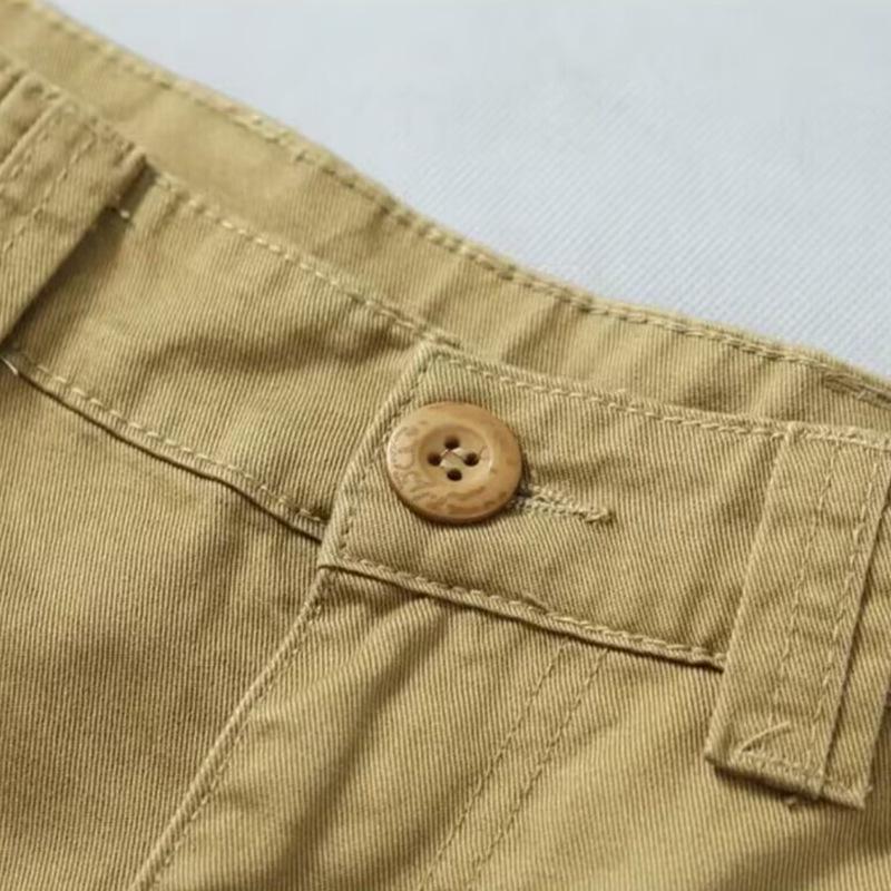 Herren Cargo-Hose mit lockerem Schnitt und vielen Taschen - Strapazierfähig, Übergröße, Gerades Bein, Lässige Outdoor-Sporthose