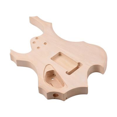 Diy guitarra elétrica corpo inacabado barril de guitarra em branco peças de reposição do corpo da guitarra de madeira