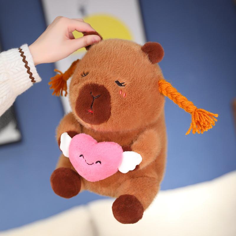 Soft Adorable Plush Capybara Toy For Kids Featuring High Quality Long Fur Material