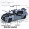 Simulation 1/32 BMW 320I Alloy Car Model Sound Light Diecast Toy Vehicle Toy Car Birthday Gift Miniature Voiture Home Decor