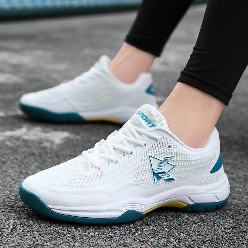 36-45 Couple Plus Size Shock-absorbing Anti Slip Wear-resistant Breathable Fashionable Sports Tennis Shoes Badminton Shoes