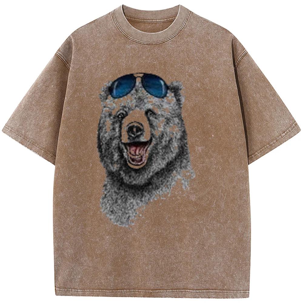 90s vintage unisex washed old T-shirt Hip Hop Streetwear Men Washed T-shirts Washed Old High Quality T-shirt