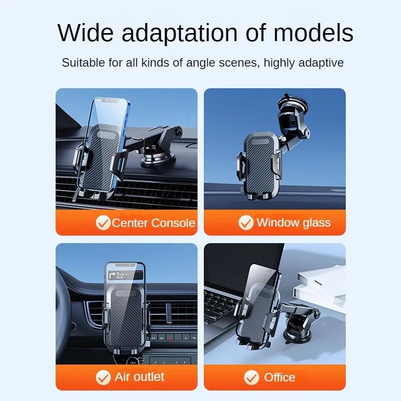Car Phone Holder Sucker/Hook Clip Car Cell Phone Holder Support in Car Bracket For iPhone Xiaomi Huawei Samsung Car Accessories