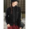 Dimanaf 2025 Women Long Sleeves Pullover Autumn Buttons Sweaters Style Solid Knitting Loose Sweater