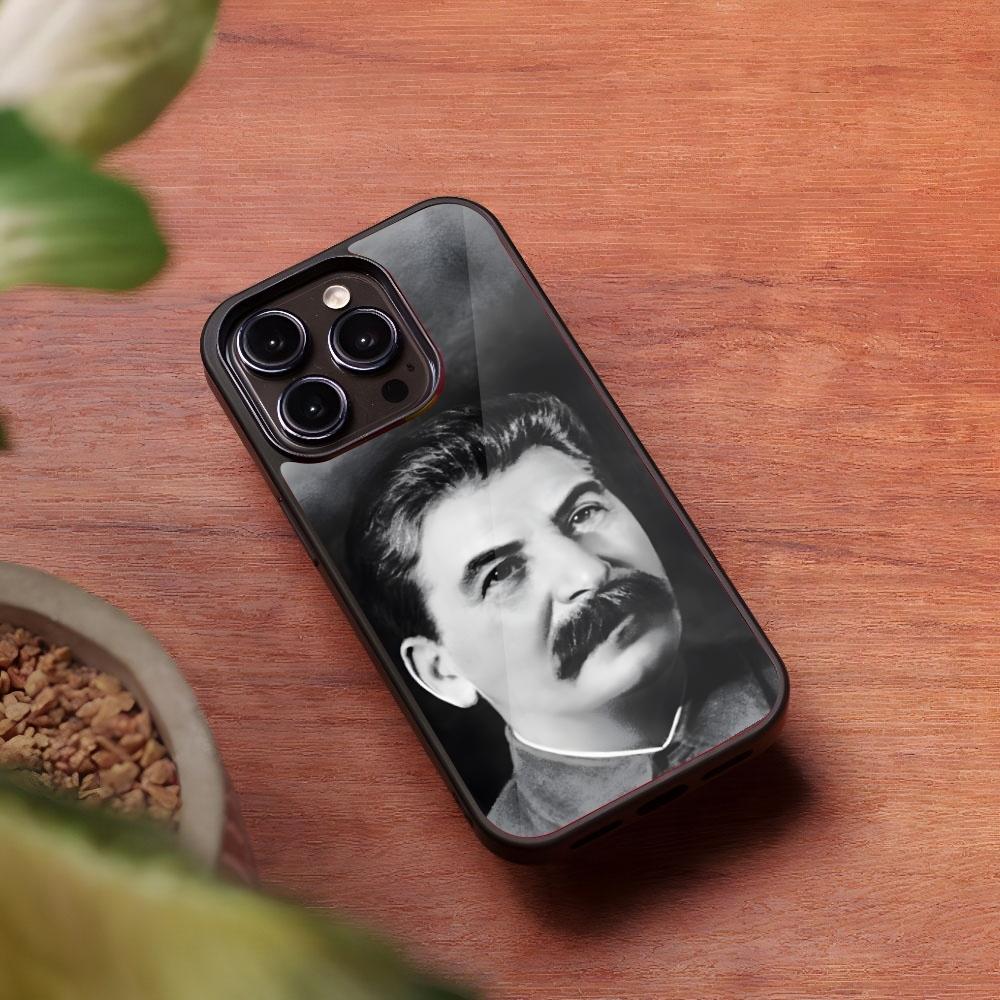 

Russian Commander Stalin Phone Case for Iphone 16 15 14 13 Pro Max 12 11 Mini 7 8 Plus Se Xr X Xs Fundas Shell PC+TPU Cover iPhone 14pro