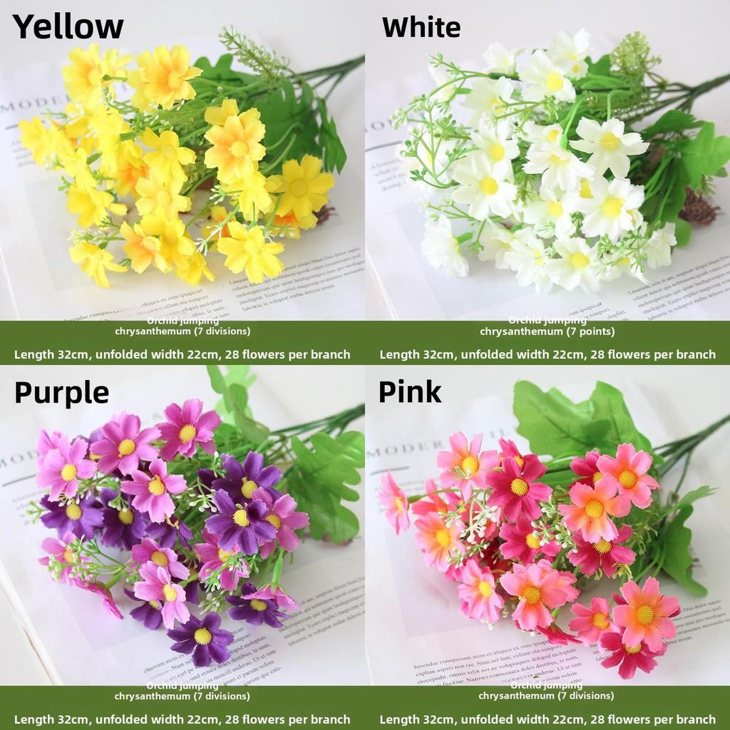 Chrysanthemum 28 Heads Artificial Fake Flower Home Coffee Shop Wedding Decor