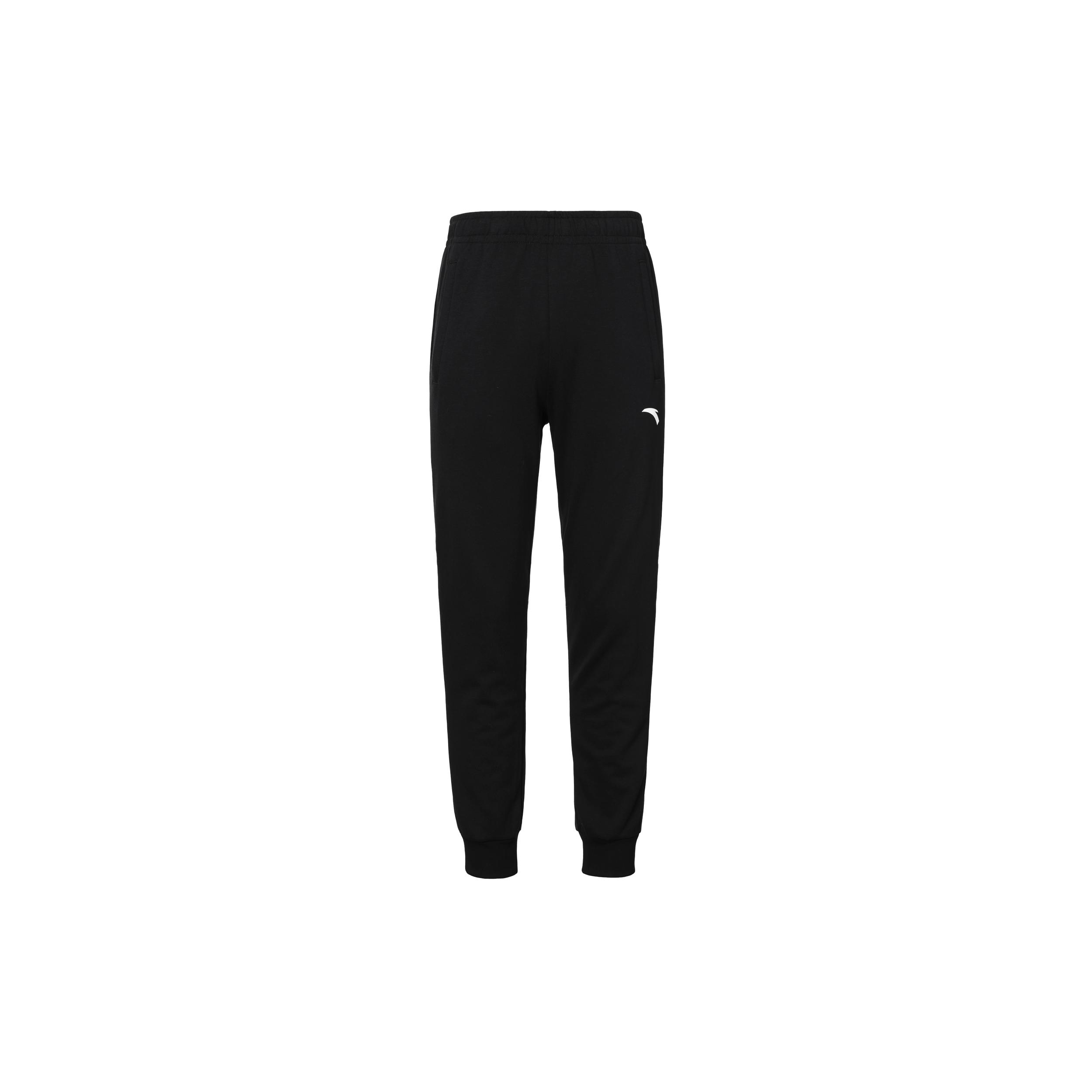 ANTA Knitted Sweatpants Men s Black Moderate Cuffed Pants 152237339-1 M