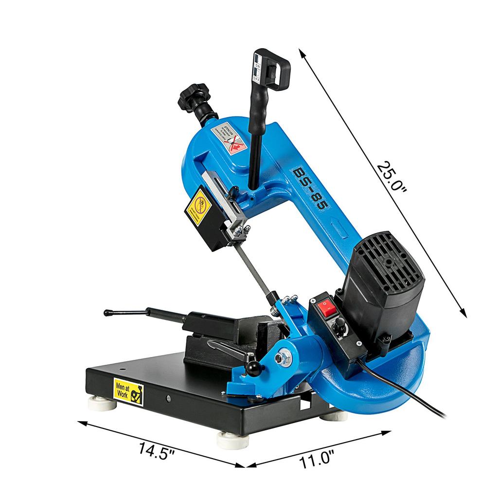 VEVOR Metal Bandsaw 1000W Vertical Metal Bandsaw 0 Degrees-45 Degrees Metal Band Saw Band Saw Metal Table Top Bandsaw Table Top Metal Band Saw 85 X