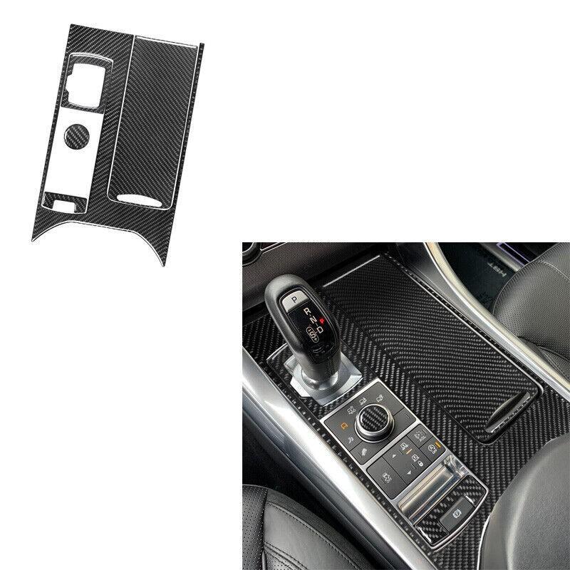 5x Carbon Fiber Gear Shift Panel Sticker For Land Rover Range Rover Sport 14-17