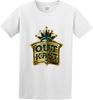 Men's Cotton Shirt Fashion Outkast Red Crown Short Sleeves White