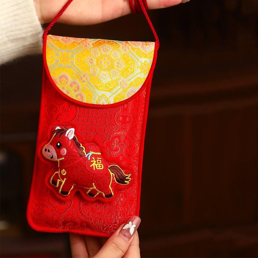 Chinese Style Cloth Red Envelope Cartoon Gift Envelopes Creative Red Pocket  New Year Gift