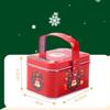 Cartoon Christmas Gift Box Tinplate Party Supplies Xmas Ornaments Portable Christmas Decoration Candy Storage Containers