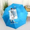 Argentina Football Legend Compact Travel Automatic Umbrella with 8-Rib Lightweight All-Season Use Stylish Accessory