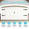 Garage Door Decorative Magnets 4 Hinges 2 Handles Set Reusable Removable Hardware Quick Fixing for Metal Door Decors
