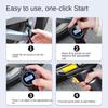 120W Car Air Pump Handheld Electric Car Tire Inflatable Pump Portable Rechargeable Air Compressor Digital Auto Tire Inflator Equipment